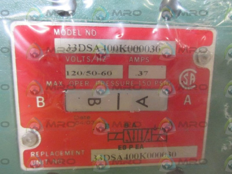 NUMATICS 33DS400K000030 SOLENOID VALVE  NSNP