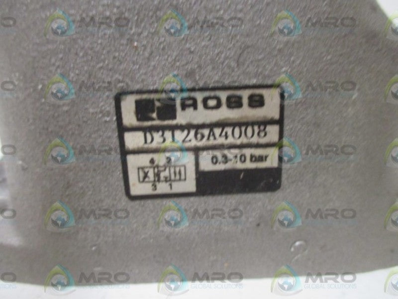 ROSS D3126A4008  SOLENOID VALVE  NSNP