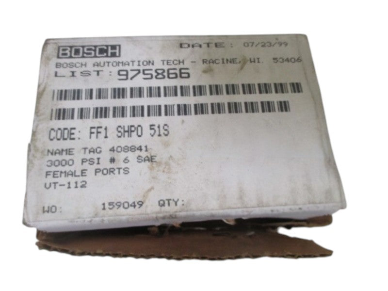 BOSCH FF1 SHPO 51S FLOW CONTROL VALVE  NSMP