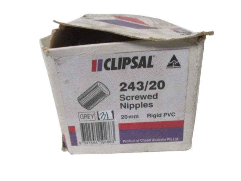 LOT OF 31 CLIPSAL 243/20 SCRERWED NIPPLES NSMP