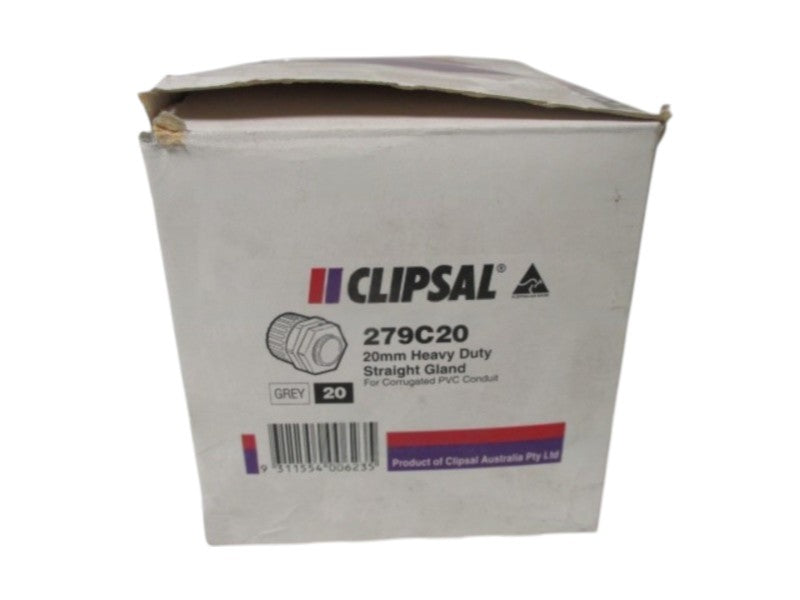LOT OF 20 CLIPSAL 279C20 STRAIGHT GLAND NSMP