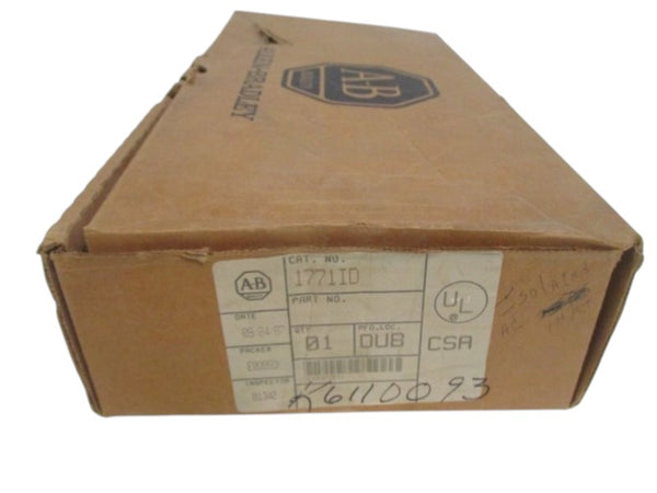 ALLEN BRADLEY 1771-ID INPUT MODULE (REMANUFACTURED)  NSMP