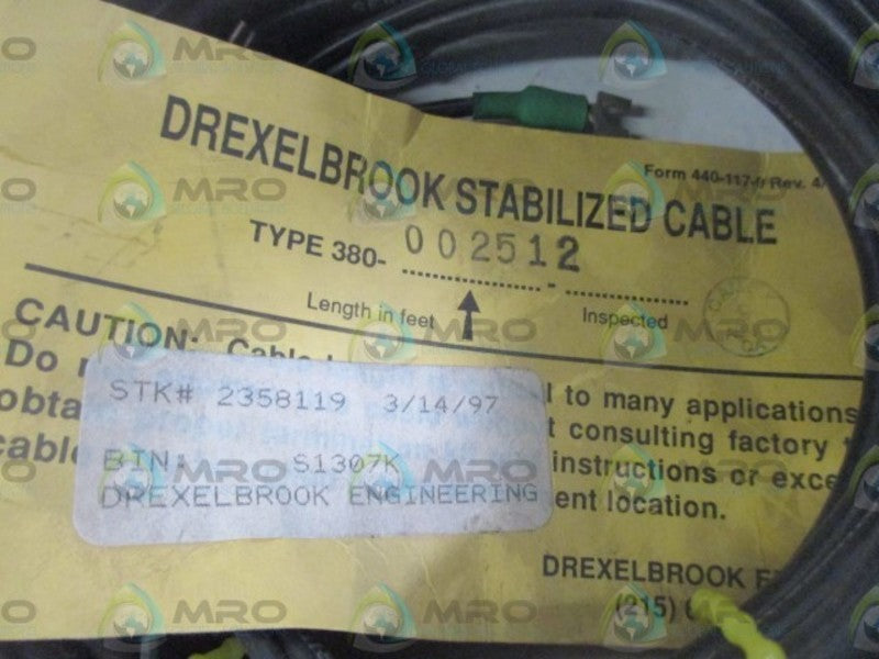 DREXELBROOOK 380-002512 STABILIZED CABLE  NSNP