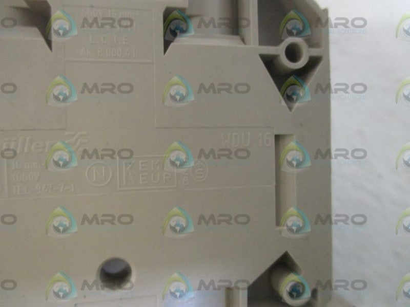 LOT OF 28 WEIDMULLER WDU16 TERMINAL BLOCKS NSNP