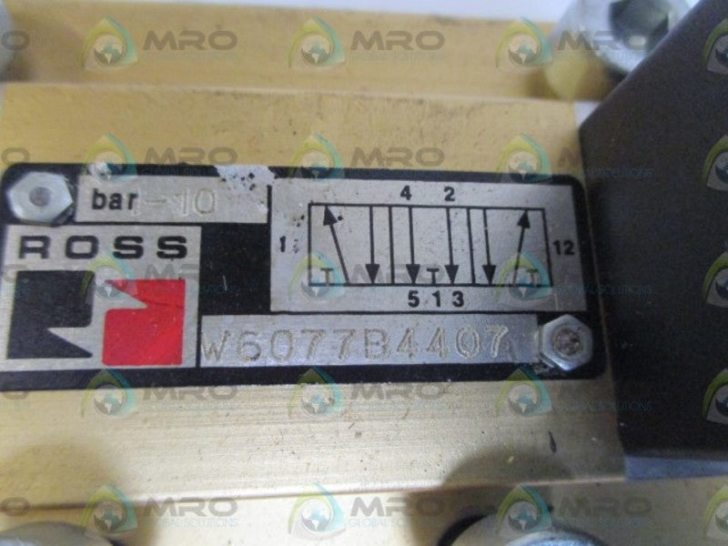ROSS W6077B4407 SOLENOID VALVE (AS PICTURED)NSNP