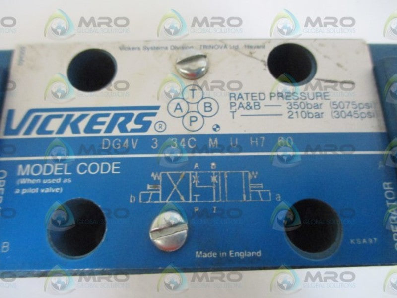 VICKERS DG4V 3 34C M U H7 60 SOLENOID VALVE  NSNP
