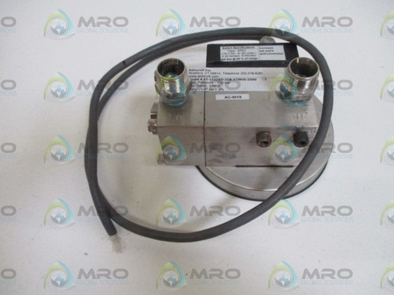ASHCROFT 451132SD25BXTMV6-25IW PRESSURE GAUGE 0-25 IW  UNMP