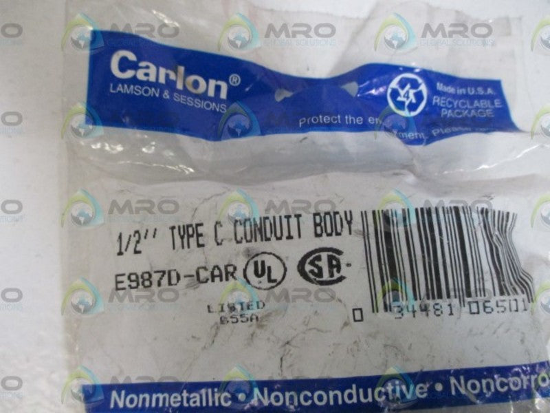 CARLON E987D-CAR 1/2" TYPE C CONDUIT BODY  NSMP