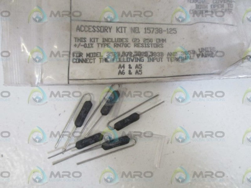LOT OF 5 15738-125 RESISTOR NSNP IN A BAG