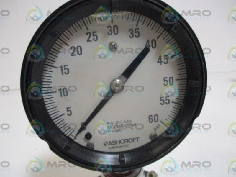 ASHCROFT 0-60 PSI GAUGEUNMP
