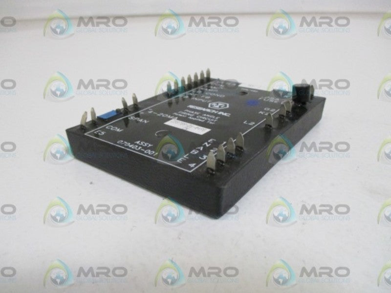 RESEARCH INC. 070403-001 PHASE ANGLE  UNMP