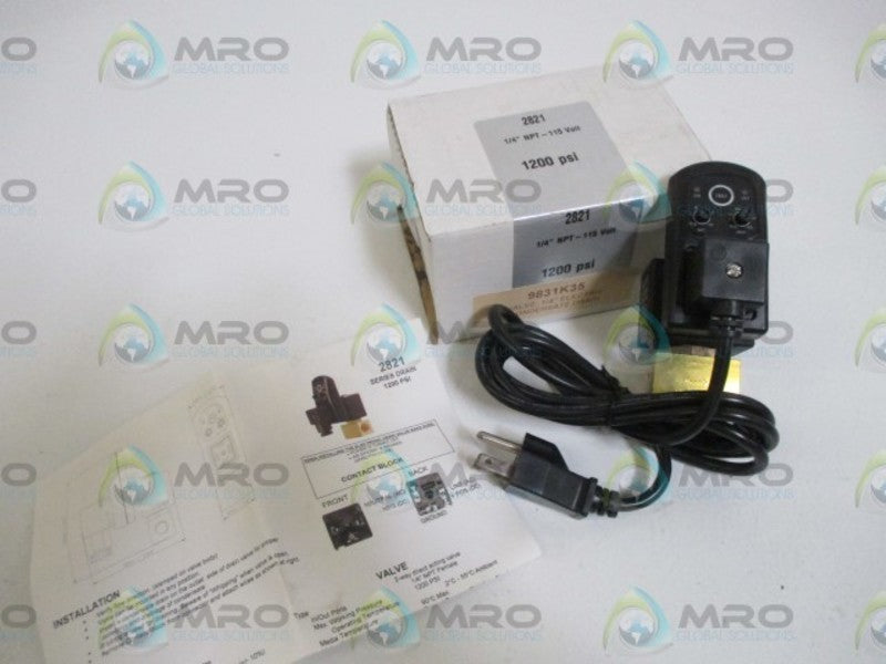 OPTIMUM 2821 1/4" VALVE ELECTRIC CONDENSATE DRAIN 115V  NSMP