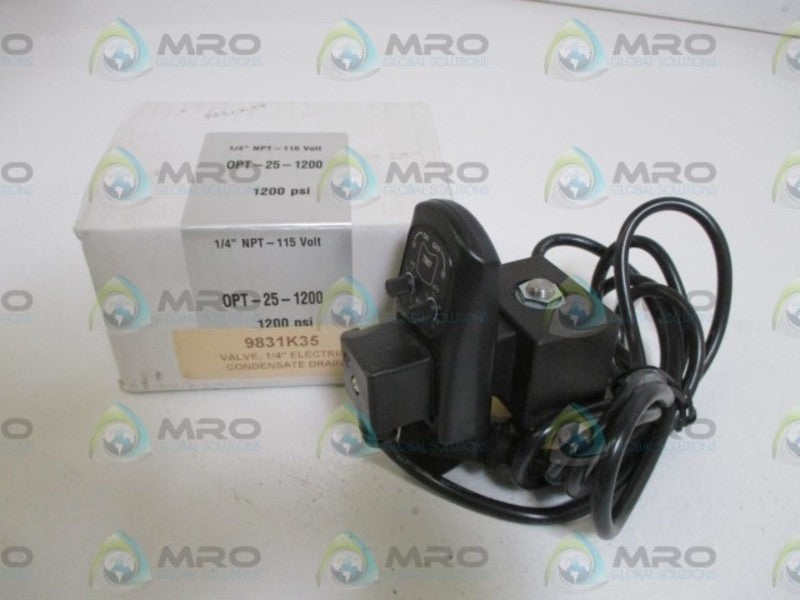 OPTIMUM OPT-25-1200 1/4" ELECTRIC CONDENSATE DRAIN VALVE  NSMP