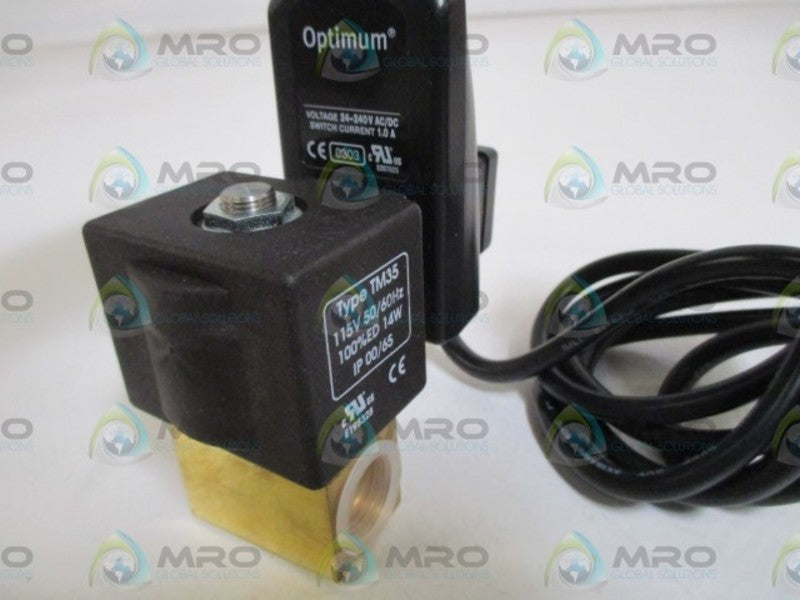 OPTIMUM OPT-50-1200 1/2" ELECTRIC CONDENSATE DRAIN VALVE  NSMP
