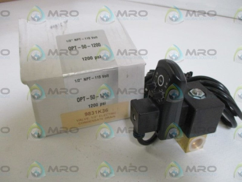OPTIMUM OPT-50-1200 1/2" ELECTRIC CONDENSATE DRAIN VALVE  NSMP