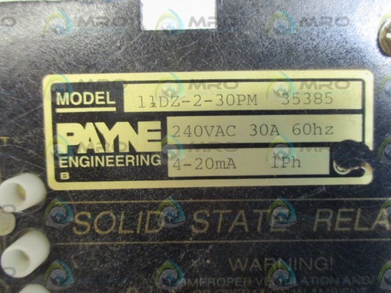 PAYNE 11DZ-2-30PM  UNMP