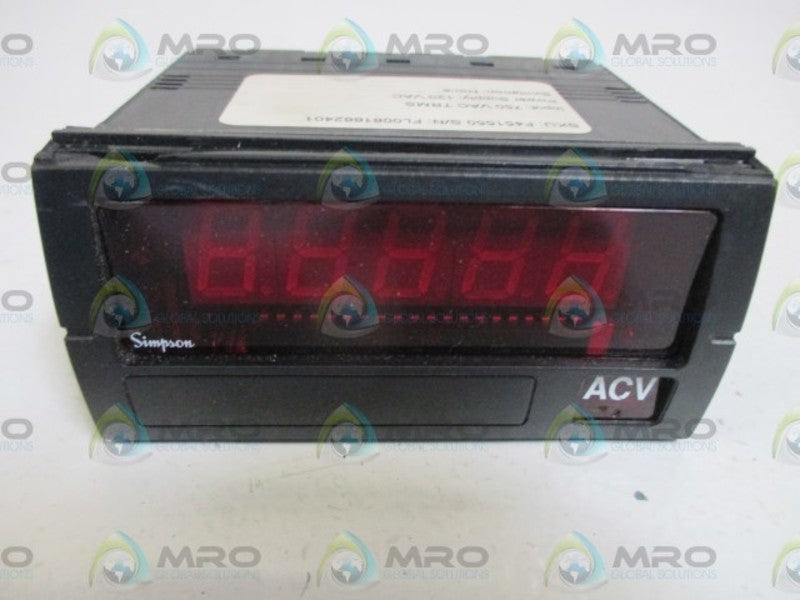 SIMPSON F451550 PANEL METER  NSMP