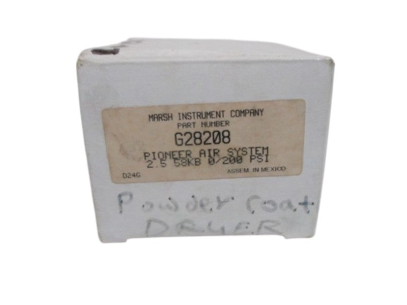 MASH INSTR. G28208 PIONER AIR SYSTEM 0-200PSI  NSMP