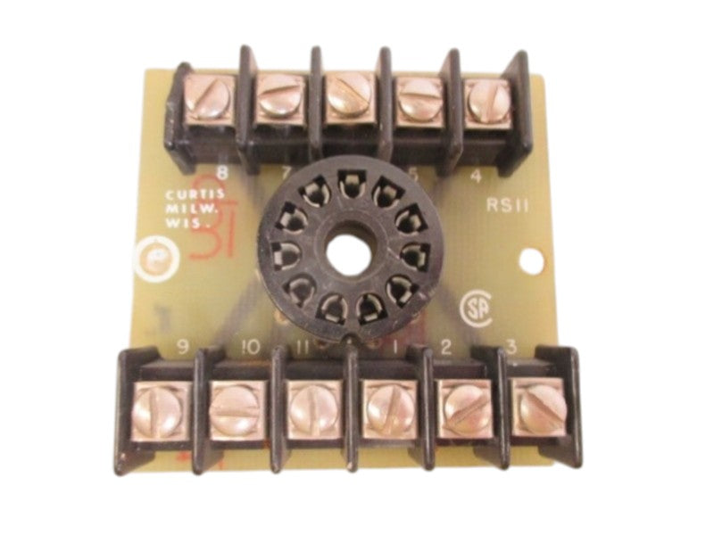 LOT OF 10 CURTIS RS11 RELAY SOCKET NSNP