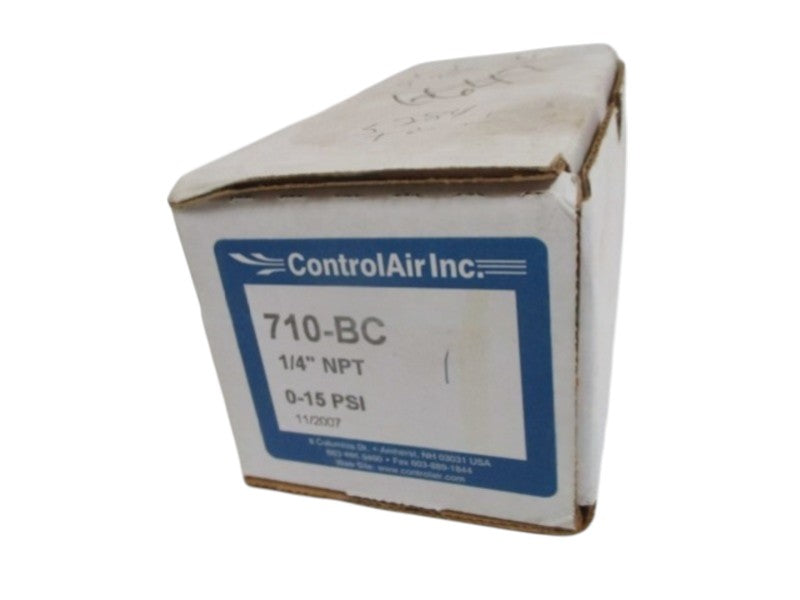 CONTROLAIR INC. 710-BC PRESSURE REGULATOR 1/4"NPT 0-15PSI  NSMP