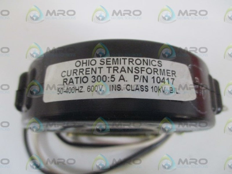 OHIO SEMITRONICS 10417 CURRENT TRANSFORMER RATIO:300:5A  NSNP