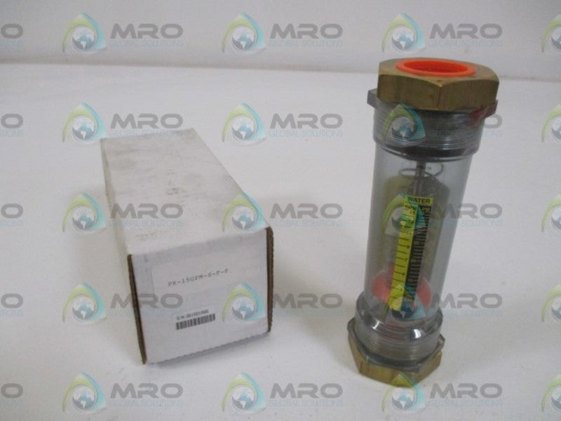 UNIVERSAL FLOW MONITOR INC. PX-15GPM-8-F-F FLOW METER  NSMP