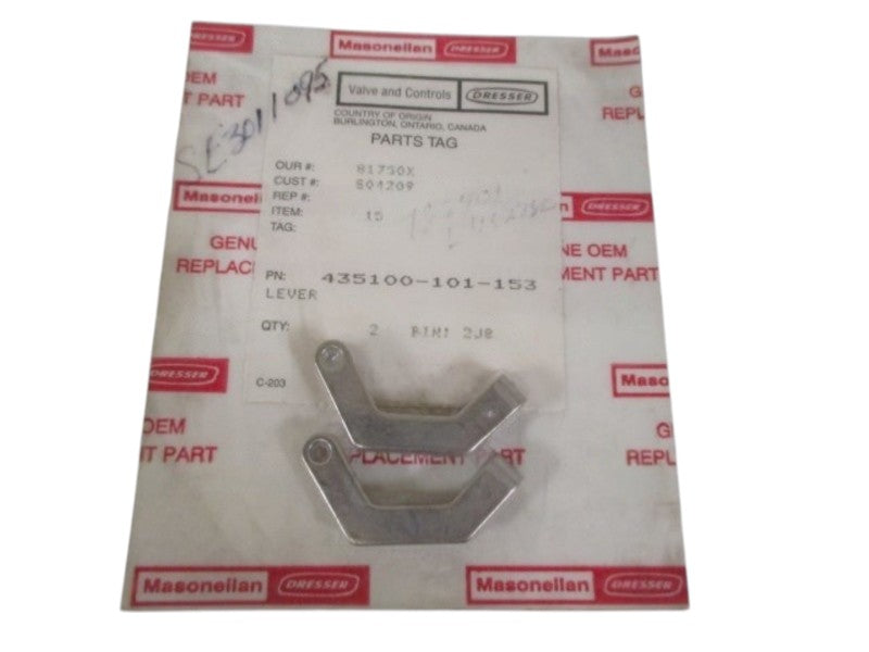 DRESSER 435100-101-153 LEVER (2QTY.)  ORIGINAL PACKAGE