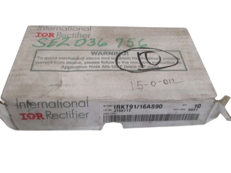 LOT OF 10 IOR IRKT91/16AS90 RECTIFIER NSMP