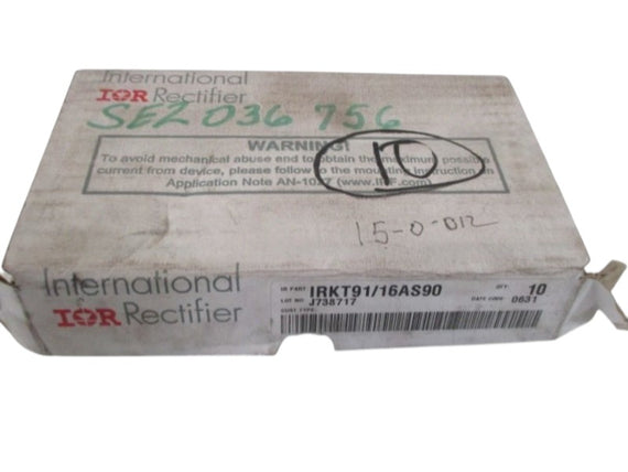 LOT OF 10 IOR IRKT91/16AS90 RECTIFIER NSMP