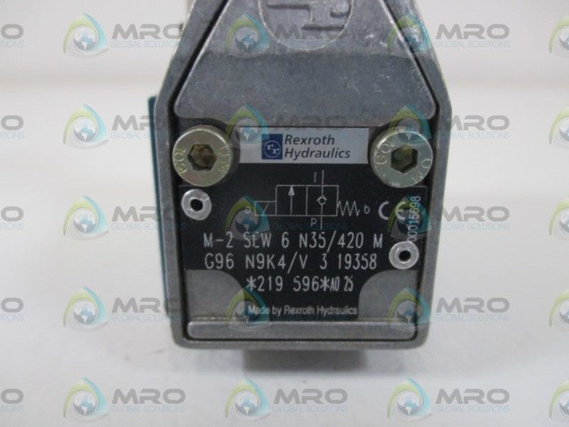 REXROTH M-2 SEW 6 N35/420 M HYDRAULIC DIRECTIONAL SEAT VALVE  NSNP