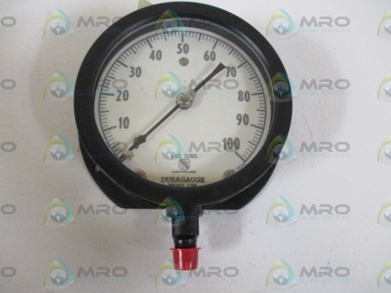 SHEBLY JONES CO INC. SIZE:4.5" GAUGE 0-100PSI NSMP