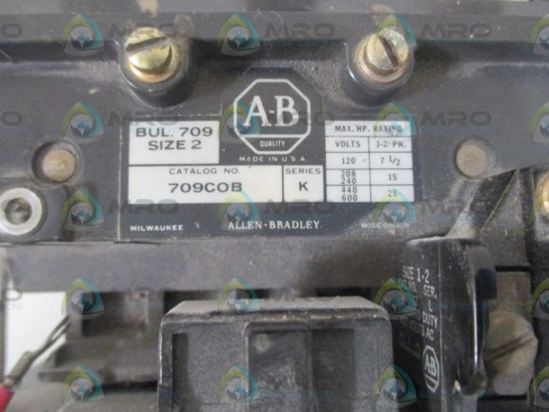 INDUSTRIAL SPARE PART 709-COB SERLK REVERSING STARTER 120V  UNMP