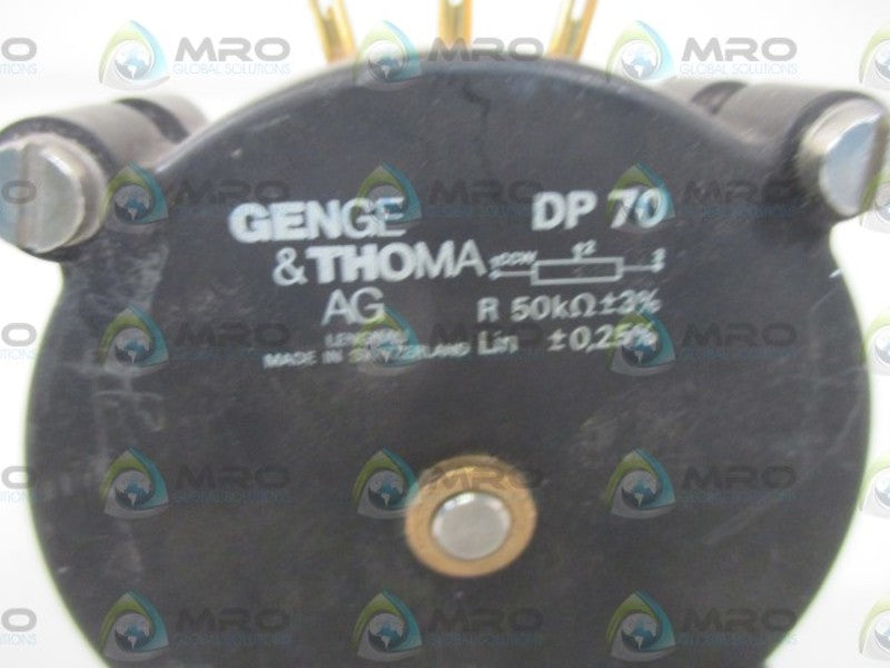 GENGE & THOMA DP 70 ROTARY POTERNTIOMETER  NSNP