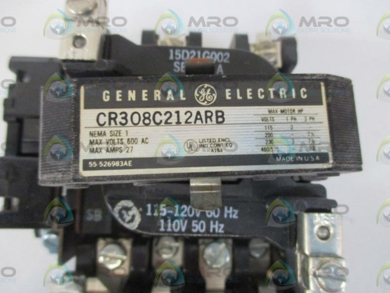 GENERAL ELECTRIC CR308C212ARB MOTOR STARTER  UNMP