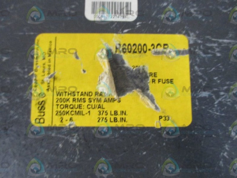 BUSS R60200-3CR FUSE HOLDER  UNMP