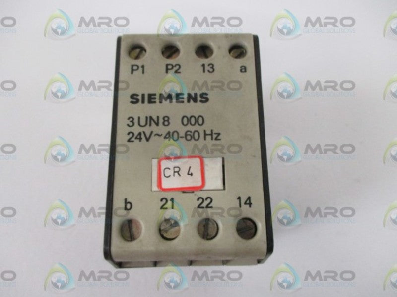 SIEMENS 3UN8-000 CONTACTOR 24V  UNMP