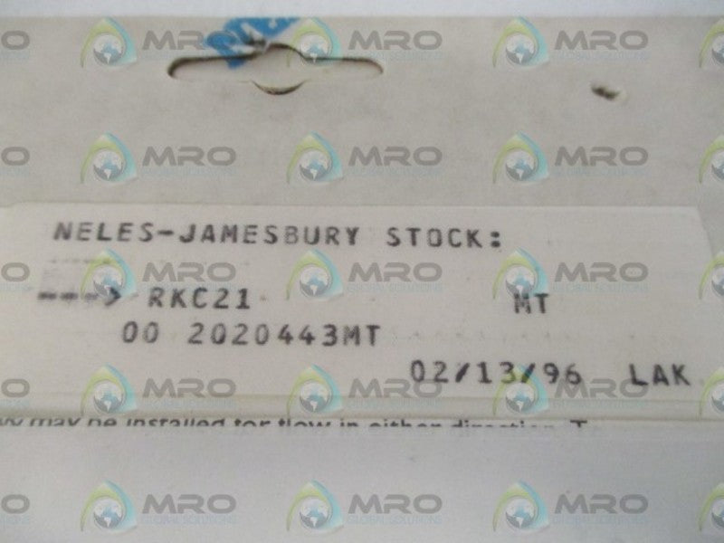 JAMESBURY RKC21 REPAIR KIT  ORIGINAL PACKAGE