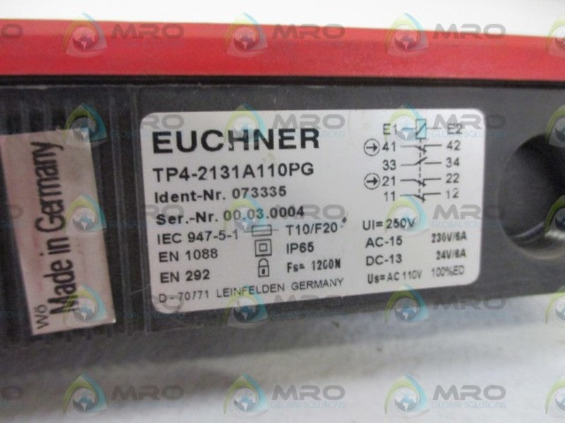 EUCHNER TP4-2131A110PG SAFETY SWITCH  UNMP