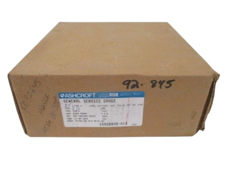 ASHCROFT 1GA38906-014 GAUGE 30-30-0 PSI  NSMP