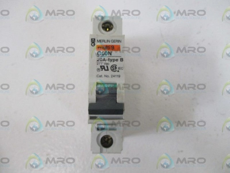 MERLIN GERIN 24119 CIRCUIT BREAKER 20A  UNMP