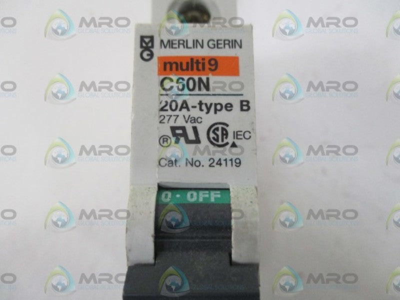 MERLIN GERIN 24119 CIRCUIT BREAKER 20A  UNMP
