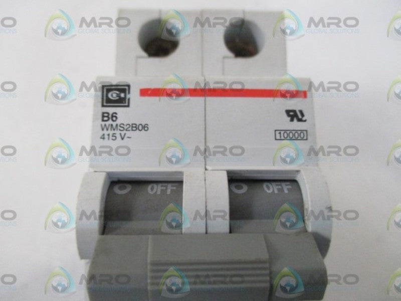 CUTLER HAMMER WMS2B06 CIRCUIT BREAKER UNMP