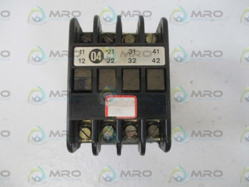 SIEMENS 3TA6804-0A CONTACTOR 24V  UNMP