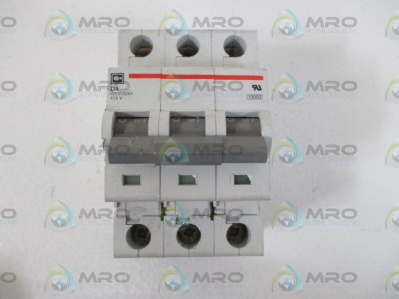 CUTLER HAMMER WMS3D04 CIRCUIT BREAKER NSNP