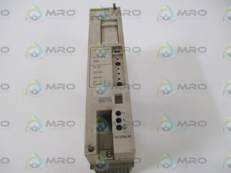 SIEMENS 6ES5 951-7LB12 POWER SUPPLY  UNMP