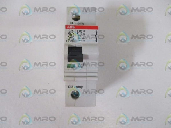 ABB S281UX-K10 CIRCUIT BREAKER 10A  NSNP