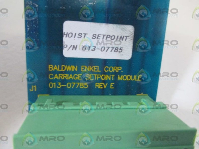 BALDWIN ENKEL COPR. 013-07785 CARRIAGE SETPOINT MODULE  NSNP