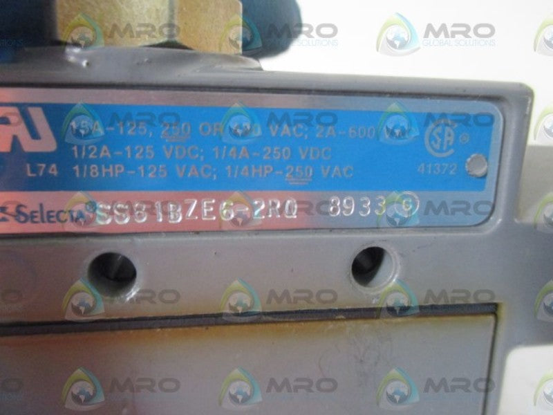 SELECTA SS81BZ6-2RQ LIMIT SWITCH  NSNP