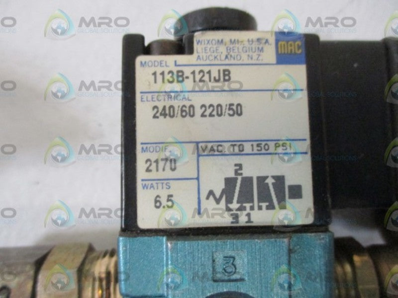 MAC 113B-121JB SOLENOID VALVE  UNMP