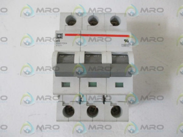 CUTLER HAMMER WMS3D04 CIRCUIT BREAKER UNMP